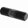 Bsc Preferred Left-Hand to Right-Hand Male Thread Adapter Black-Oxide Steel 1/2-13 Thread 1-3/4 Long 94455A410